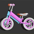 Colorful Kids Bicycles With Blue Pink Frames Orange White Seats And Handlebars