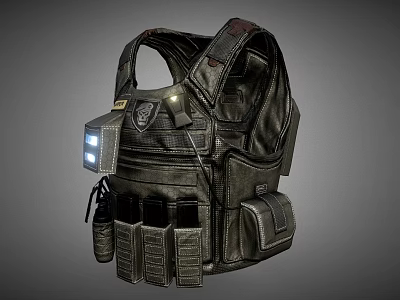Tactical Vest With Multiple Pockets And Durable Design For Outdoor Activities 3d model