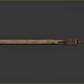 Rusted Metal Axe With Wooden Handle Isolated On Dark Background With Reflection