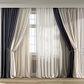 Elegant Home Curtains With Sheer Layers Brown And Beige Tones For Window Light