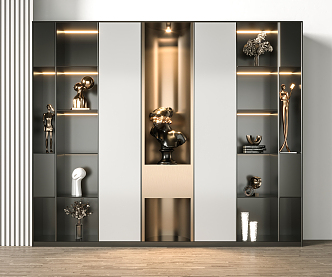 Modern Decorative Cabinet 3d model