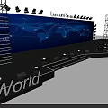 LuklaPay HelloWorld Stage With Big World Screen And Lighting Effects