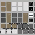 Various Colored Modern Switch Panels With Simple Design And Multiple Styles
