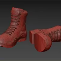 Durable Outdoor Boots With Bright Green Laces Dark Upper And Thick Sole Design