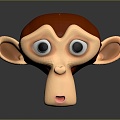 Monkey Monkey Cartoon Monkey Anime Monkey Stylized Monkey Fantasy Style Monkey Toy 3d model