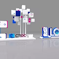 OCTIDO 02 Exhibition Installation With LOVE Sign And Colorful Blocks Design