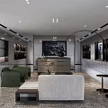 4S Auto Dealership Modern Showroom Displaying Green Mercedes AMG Sports Car