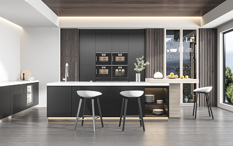 Modern Poliform Kitchen 3d model