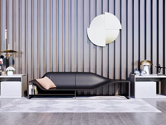 Modern Multiplayer Sofa Simple Sofa 3d model
