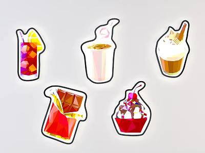 Modern wall lamp home cartoon illustration wall lamp beautiful Chen pendant 3d model