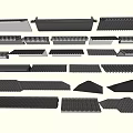 Eaves Tile Style Combination 3d model