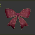 Red Bow Decorative Ornament Set for Home Decoration and Interior Styling
