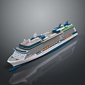 Modern cruise ship giant cruise ship luxury cruise ship large cruise ship 3d model