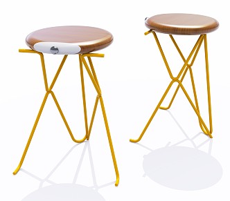 Modern bar stool shape chair 3d model