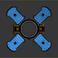 Modern Sci-Fi Equipment Sci-Fi Items Sci-Fi Components High-Tech Components 3d model