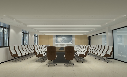 Modern Conference Room Large Conference Room 3d model