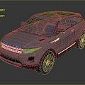 Silver Gray Modern SUV Exterior With Sporty Wheels And Front Grille Design