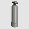Public Facility Water Treatment Tank With Cylindrical Structure And Gray Exterior Surface