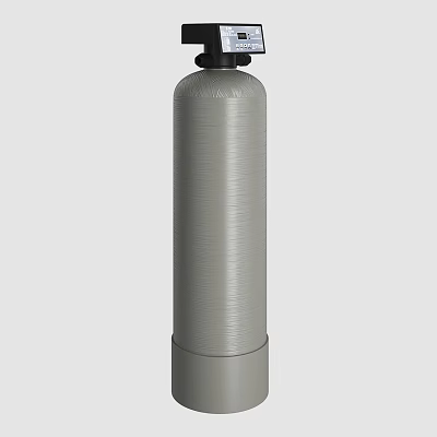 Public Facility Water Treatment Tank With Cylindrical Structure And Gray Exterior Surface 3d model