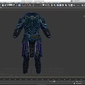 Medieval Black Weapon Armor With Decorative Details And Protective Design