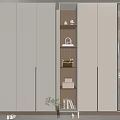 Modern Wardrobe Interior Design With Open Glass Doors LED Lighting And Storage Shelves