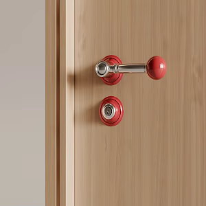 Modern door handle door lock dopamine door lock 3d model