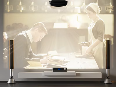 Advanced Projection Monitoring System With HD Surveillance Camera And Smart 3d model