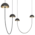 Modern minimalist chandelier combination 3d model