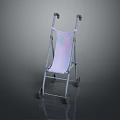 Lightweight Foldable Walker With Wheels Adjustable Handles And Soft Seat For Seniors