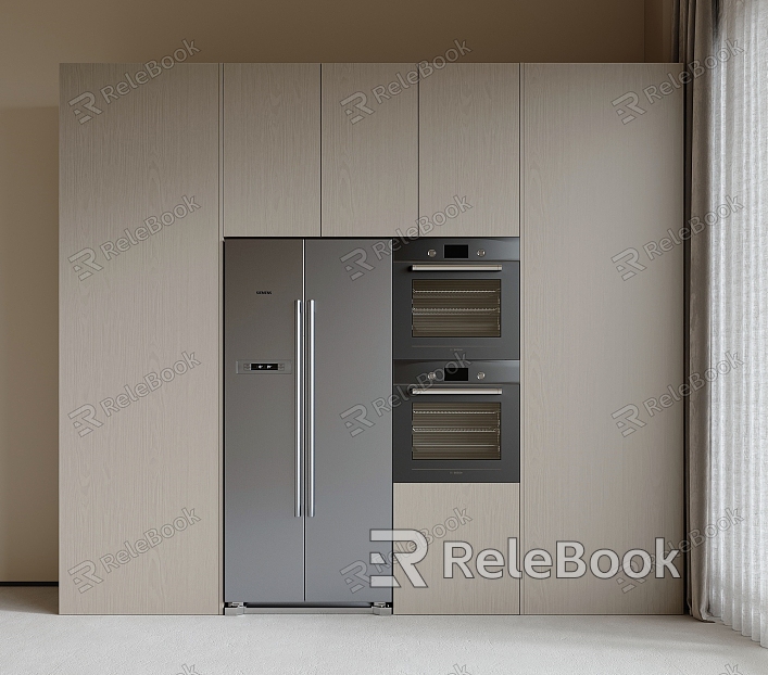 Built-in refrigerator oven model