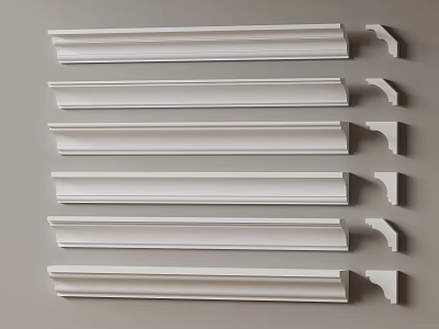 Modern gypsum line simple European gypsum line Yin corner line Yang corner line smallpox corner line 3d model