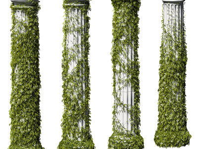 Pillars Climbing Vines model