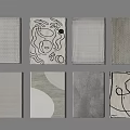 modern square carpet 3d model