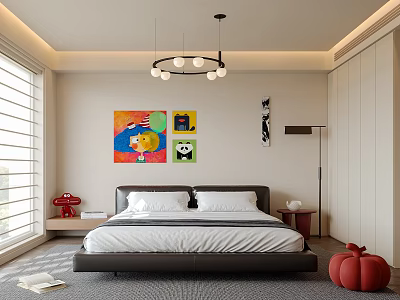 Modern Living Room Interior With Stylish Sofa Coffee Table And Decorative Artworks 3d model