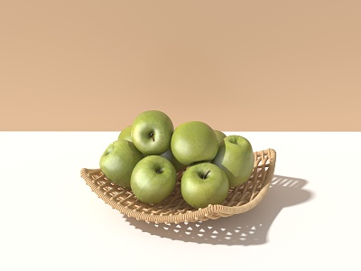 vine blue fruit basket model