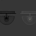 Modern Wall Lamps With Conical Shades In Black And White For Home Interior Lighting