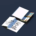 Creative Open Book Featuring Black And White Line Animal Illustrations And Colorful Scenery Pages