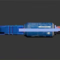 Pepsi Themed Blue Toy Gun With Colorful Details And Red Orange Accents