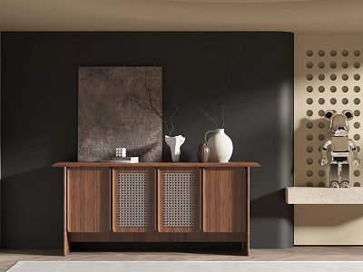 Quiet Style Side Cabinet 3d model