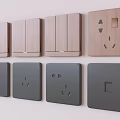 Modern Wooden And Black Switch Panels With Socket And Switch Designs For Home Interior