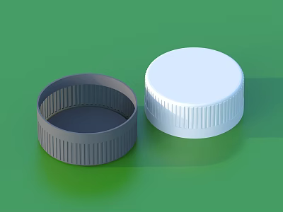 Bottle cap storage box 3d model