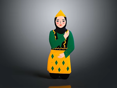 performance clothing dance clothing costume special costume traditional costume dance costume ethnic costume 3d model