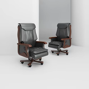 Solid Wood Executive Chair Boss Chair Office Chair Leadership Chair 3d model