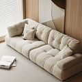 Modern Double Sofa Casual Sofa Lazy Sofa 3d model