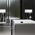 Modern refrigerator freezer combination 3d model