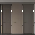 Modern Interior Swing Doors With Sleek Frames And Different Color Finishes