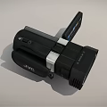 JVC Digital Camcorder With Black Design And LCD Screen 3d model