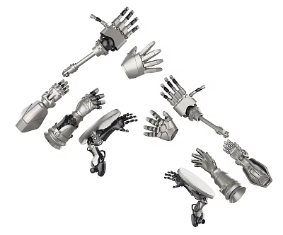 modern mechanical arm mechanical arm 3d model