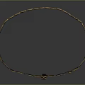Chic Gold And Black Chain Necklace With Circular Pendants And Dangle Chain Design