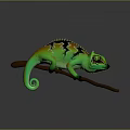 Lizard Anime Lizard Chameleon Cartoon Lizard Reptile Cold Blooded Animal Reptile Class 3d model
